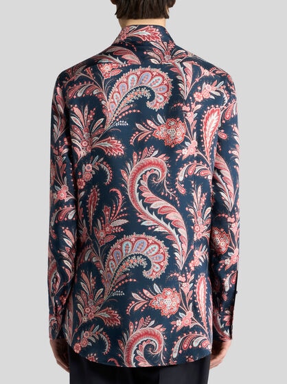SILK SHIRT WITH PAISLEY PRINT