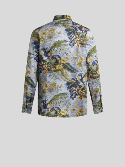 프린트 장식 셔츠