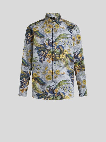 프린트 장식 셔츠