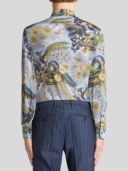 프린트 장식 셔츠