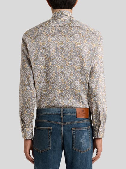 FLORAL PAISLEY COTTON SHIRT