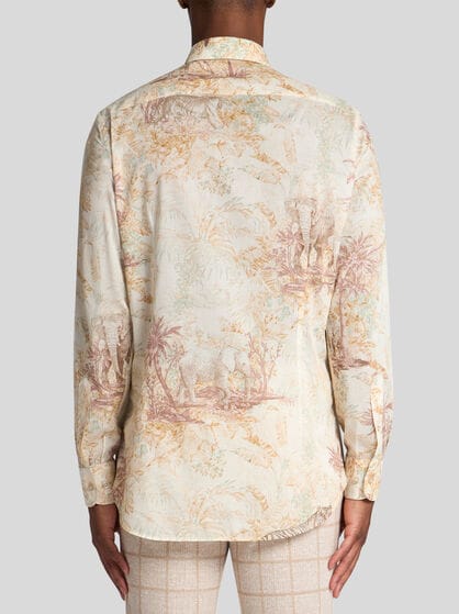 SAFARI-PRINT COTTON SHIRT