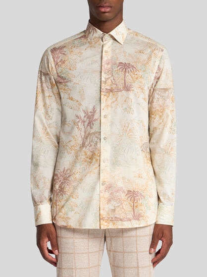 SAFARI-PRINT COTTON SHIRT
