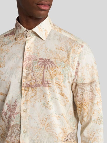 SAFARI-PRINT COTTON SHIRT