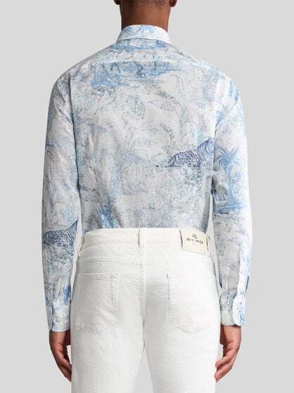 SAFARI-PRINT COTTON SHIRT
