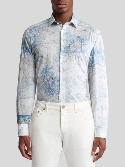 SAFARI-PRINT COTTON SHIRT
