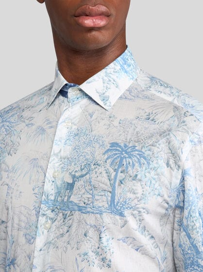 SAFARI-PRINT COTTON SHIRT