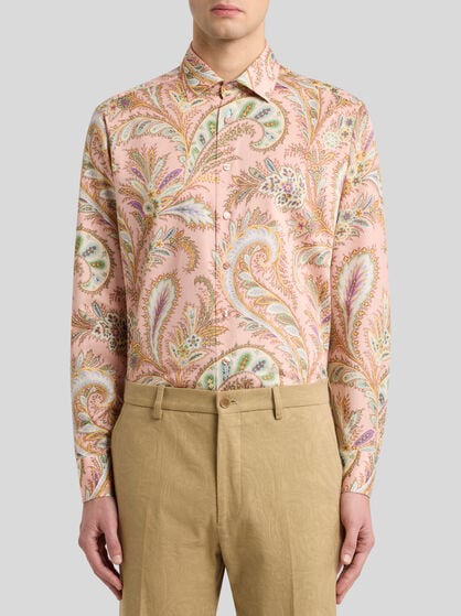 FLORAL PAISLEY COTTON SHIRT