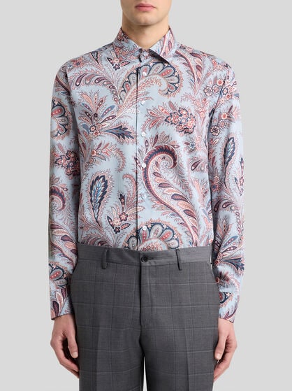 FLORAL PAISLEY COTTON SHIRT