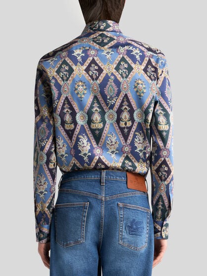 COTTON SHIRT WITH ALL-OVER PRINT
