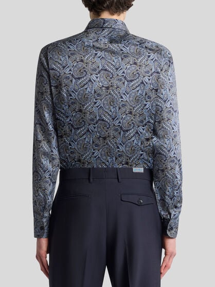 COTTON SHIRT WITH PAISLEY PRINT