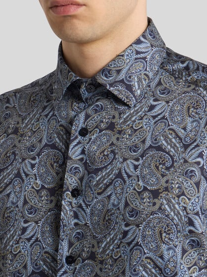 COTTON SHIRT WITH PAISLEY PRINT