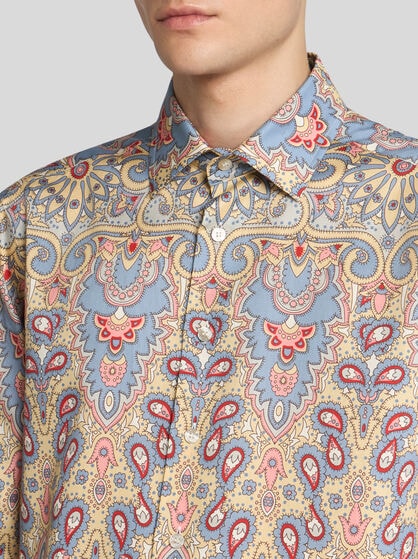 SHIRT WITH DECORATIVE PLACED PRINT