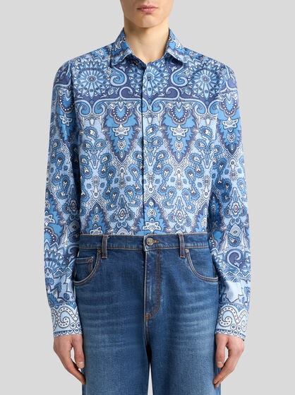 SHIRT WITH DECORATIVE PLACED PRINT