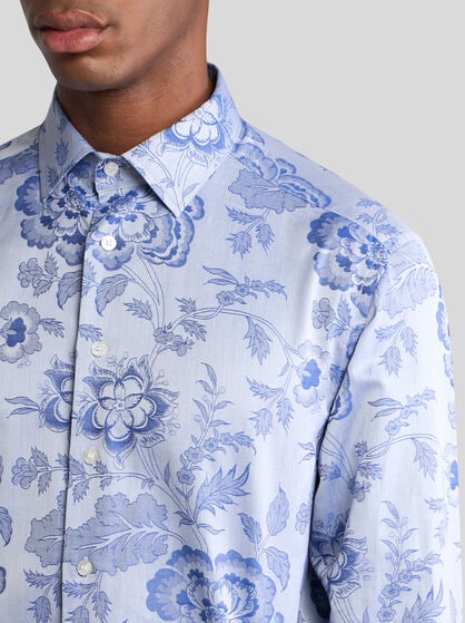 FLORAL JACQUARD SHIRT