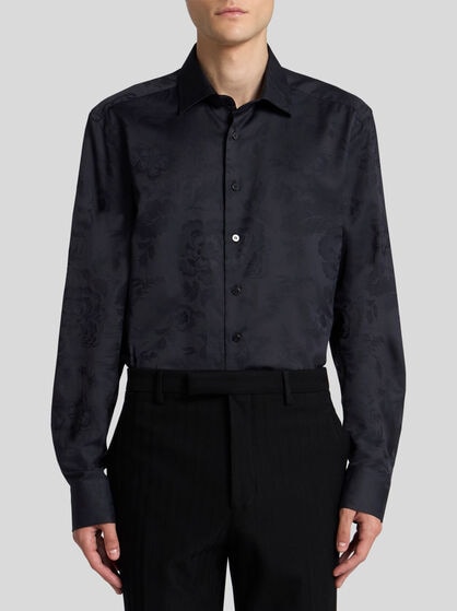 FLORAL JACQUARD SHIRT