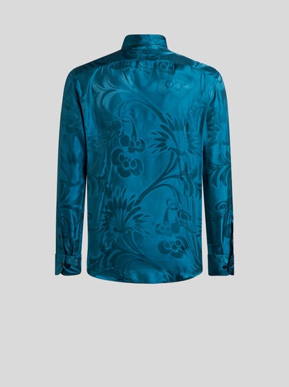 FLORAL LEAFY JACQUARD ROMA SHIRT