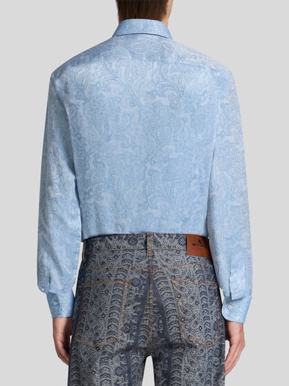 FLORAL JACQUARD SHIRT