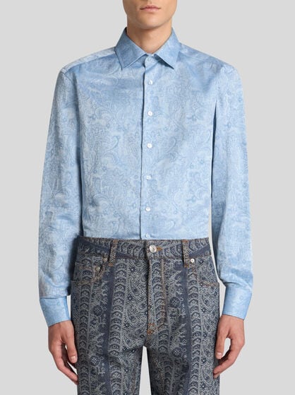 FLORAL JACQUARD SHIRT