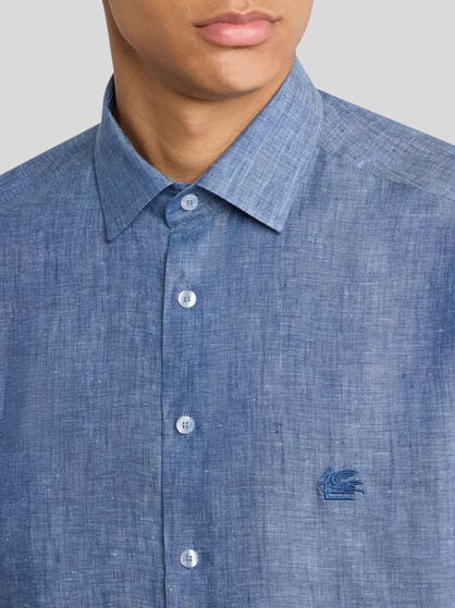 LINEN SHIRT WITH PEGASO