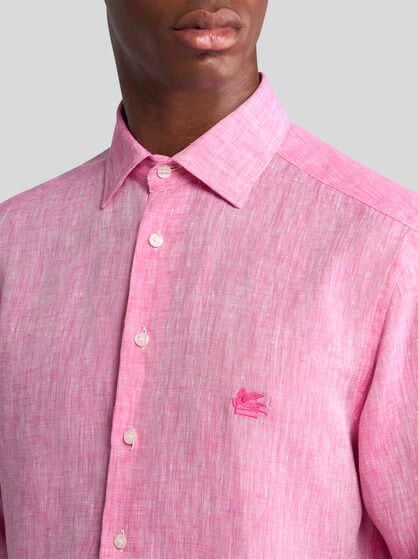 LINEN SHIRT WITH PEGASO