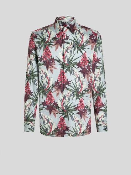 CAMICIA IN COTONE CON FIORI