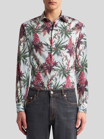 CAMICIA IN COTONE CON FIORI