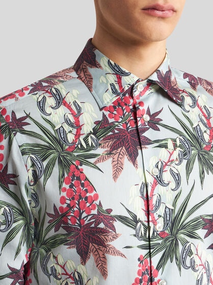 CAMICIA IN COTONE CON FIORI