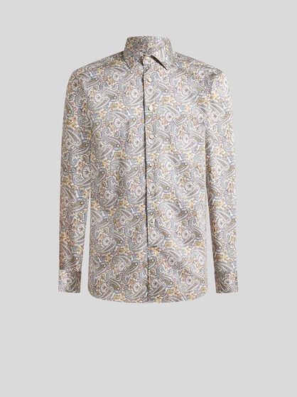 FLOWER AND PAISLEY COTTON SHIRT