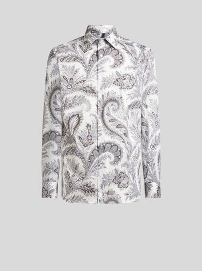 COTTON SHIRT WITH PAISLEY PRINT