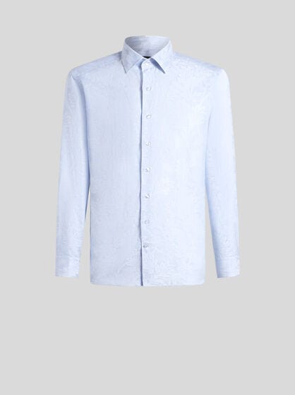 CAMICIA A RIGHE JACQUARD