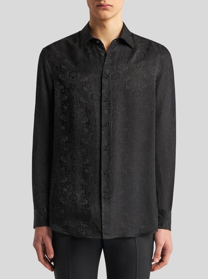 FLORAL JACQUARD SHIRT