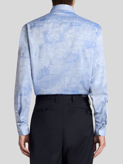 JACQUARD SHIRT WITH SAFARI PATTERN
