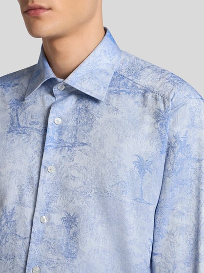 JACQUARD SHIRT WITH SAFARI PATTERN