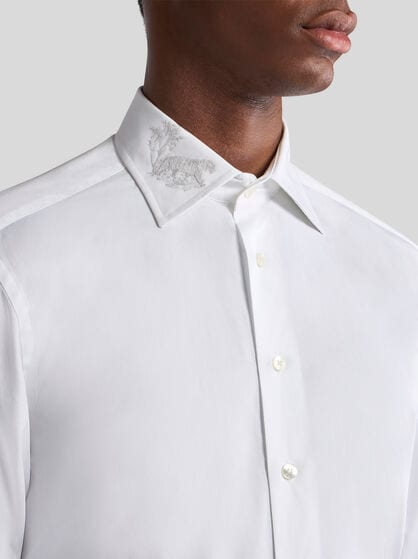SHIRT WITH EMBROIDERED DETAILS