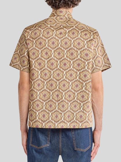 COTTON SHIRT WITH PAISLEY EMBROIDERY