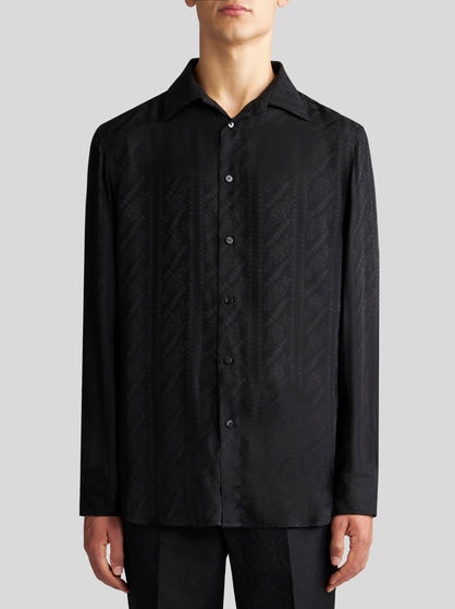 SILK JACQUARD SHIRT