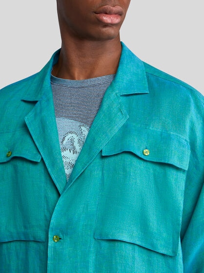 LINEN SHIRT WITH POCKETS