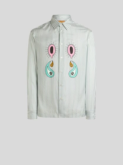 ETRO per Kaito Takahashi ペイズリー シルク シャツ