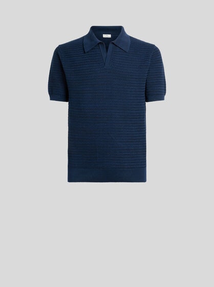 POLOSHIRT AUS BAUMWOLLSTRICK MIT Z&Ouml;PFEN