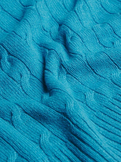 CABLE-KNIT CASHMERE SWEATER