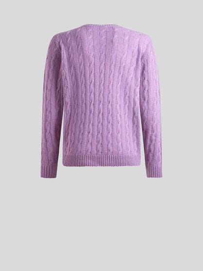 CABLE-KNIT CASHMERE SWEATER