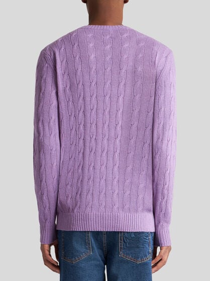 CABLE-KNIT CASHMERE SWEATER