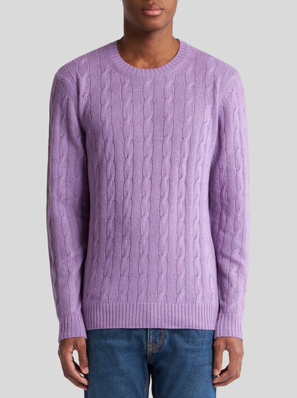 CABLE-KNIT CASHMERE SWEATER
