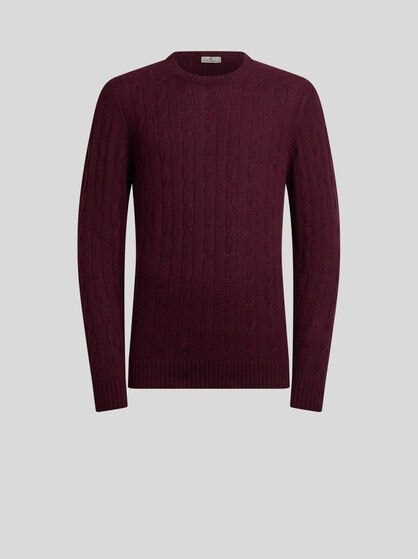 CABLE-KNIT CASHMERE SWEATER
