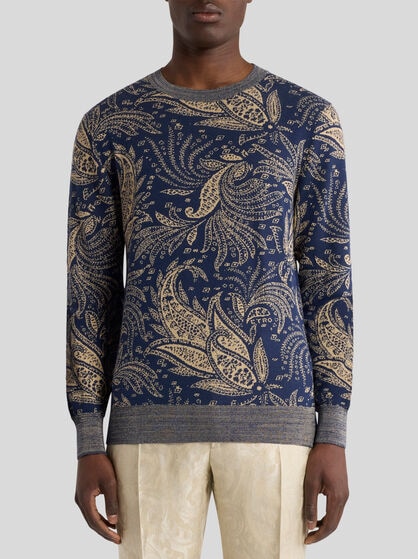 COTTON JACQUARD SWEATER
