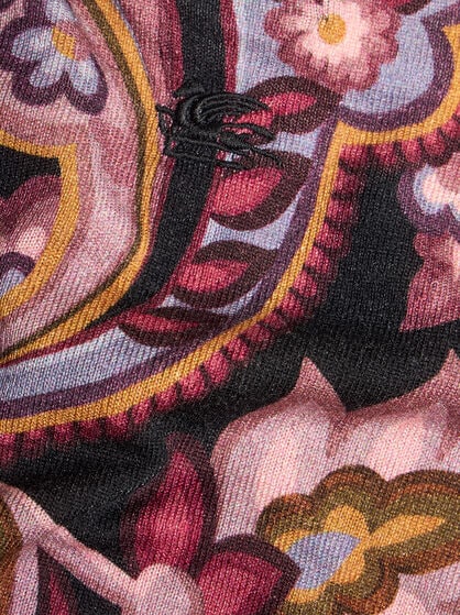 FLORAL PAISLEY CREW-NECK SWEATER