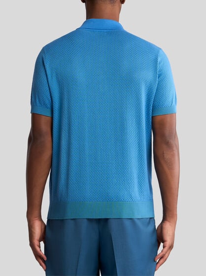 KNIT POLO SHIRT WITH MICRO-DESIGN