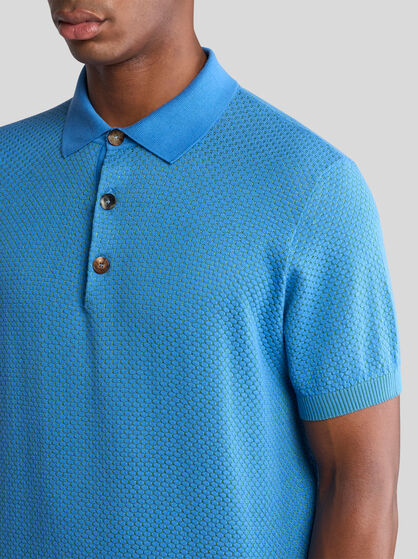 KNIT POLO SHIRT WITH MICRO-DESIGN