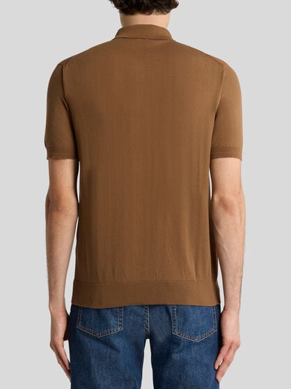 COTTON POLO SHIRT WITH PEGASO
